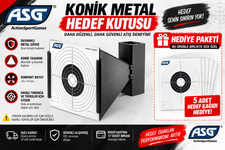 Konik Metal Hedef Kutusu
